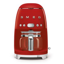 Smeg DCF02RDEU, 1050W, 1.4L, Teljesen Automatikus, Retro, LED Kijelzős, Piros csepegtető kávéfőző 