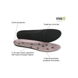 Vivafit AFT-I015-44 44 deluxe fekete-barna mágneses talpbetét