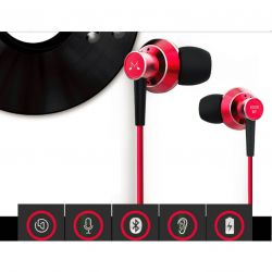 SoundMagic ES20BT Bluetooth piros mikrofonos fülhallgató 