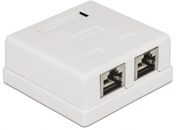 Delock 2xRJ45 Port Cat.6 LSA moduláris fali kimenet