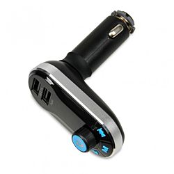 iBOX FMT1 Bluetooth 4.0, 2 x USB, 87,5-108,0 MHz fekete-kék autós FM transzmitter 