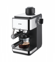 Dyras ECM-1020X, 800 W, 4 Csésze, 3.5 bar, Fekete-Inox eszpresszó kávéfőző