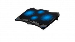 Dyras GS-LC2081B, LED Világítás, Gamer, USB-A, Fekete laptophűtő