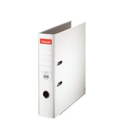 Esselte "Economy", 75 mm, A4, PP/karton, élvédő sínnel, fehér iratrendező