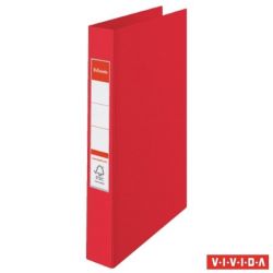 ESSELTE "Standard" Vivida A4 42 mm 4 gyűrűs PP piros gyűrűskönyv
