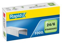 Rapid Standard 24/6 horganyzott tűzőkapocs (1000 db/doboz)