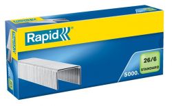 Rapid standard 26/6 horganyzott tűzőkapocs (5000 db/doboz)
