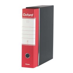 Esselte "Oxford", tokos iratrendező, 80 mm, A4, karton, piros