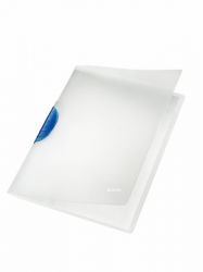 LEITZ "ColorClip Magic" A4 klipes PP kék gyorsfűző