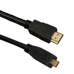Esperanza EB203 Micro HDMI-HDMI 1.4B 3D 4Kx2K 1.5m fekete HDMI kábel