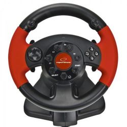 Esperanza EG103, High Octane, PlayStation 3, PlayStation 2, PC, USB, Fekete-Piros, Kormány szett