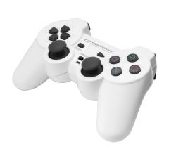Esperanza EGG107W Trooper, PC/PS3, USB, Fehér Vezetékes kontroller