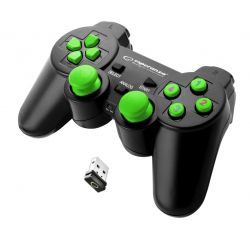 Esperanza EGG108G Gladiator, PC/PS3, USB, Fekete-Zöld Vezeték nélküli kontroller