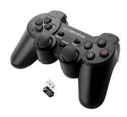 Esperanza EGG108K Gladiator, PC/PS3, USB, Fekete Vezeték nélküli kontroller