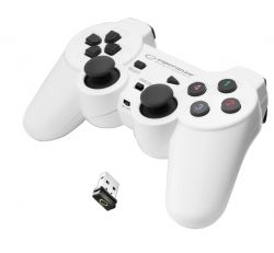 Esperanza EGG108W Gladiator, PC/PS3, USB, Fehér Vezeték nélküli kontroller