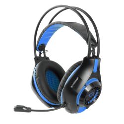 Esperanza EGH420B DeathStrike Jack 3.5mm fekete-kék mikrofonos gamer fejhallgató