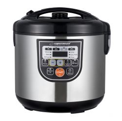 Esperanza EKG011, Cooking Mate, 860W, 5L, Multifunkciós, Rozsdamentes acél, Ezüst, Elektromos főzőedény
