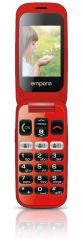 Emporia ONE 6,1 cm (2.4") 80 g Fekete-Piros Telefon időseknek