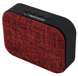 Esperanza EP129R SAMBA Bluetooth, FM piros hordozható hangszóró