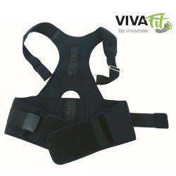 Vivafit AFT-B002 S méret (80cm) fekete mágneses tartásjavító háttámasz