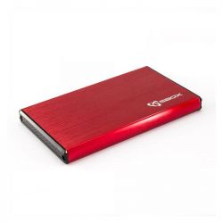 Sbox HDC-2562R USB 3.0 2,5" SATA, piros külső merevlemez ház