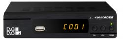 Esperanza EV104 DVB-T/T2 fekete digitális TV tuner
