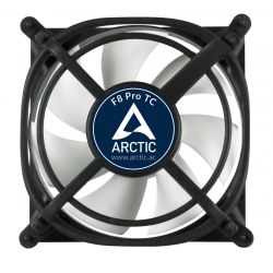 Arctic F8 PRO TC 3pin 80mm fekete-fehér rendszerhűtő