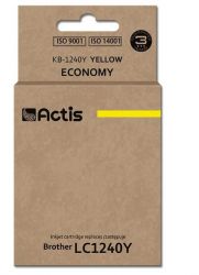 Actis KB-1240Y Brother 19 ml sárga kompatibilis tintapatron