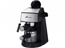 Momert 1332, 800 W, 4 csésze, 3.5 bar, Fekete-Inox eszpresszó kávéfőző