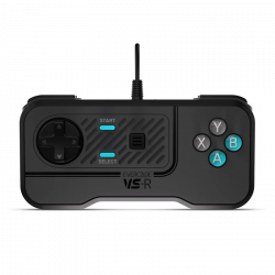 Evercade VS-R, PC, MAC, Retro, D-Pad, USB, Fekete, Vezetékes kontroller