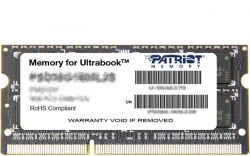 DDR3 Ultrabook SODIMM Patriot 4GB 1600MHz CL11 1.35V memória