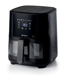 Ariete 4626/00, 1300 W, 6 L, 8 Program, Időzítő, Fekete meleglevegős sütő