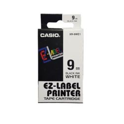 CASIO  6 mm x 8 m fehér-fekete feliratozógép szalag