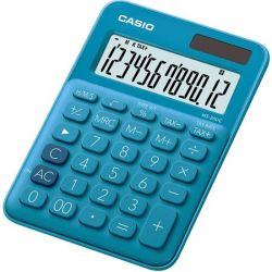 CASIO "MS 20 UC" asztali 12 számjegyes kék számológép