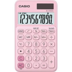 CASIO "SL 310K" asztali 10 számjegyes világos rózsaszín számológép