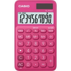 CASIO "SL 310" asztali 10 számjegyes rózsaszín számológép