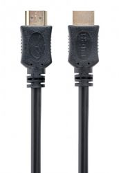 Gembird CC-HDMI4L-15 4K UHD, 4.5 m nagy sebességű fekete HDMI kábel Ethernettel
