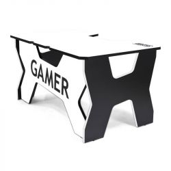 Generic Confort Gamer2NW 200kg, fekete szegély, fehér gamer asztal