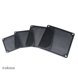 Akasa GRM80-AL01-BK 8cm aluminium ventilátor szűrő