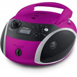 Grundig GRB 3000 BT 3W MP3 rózsaszín/ezüst CD lejátszó rádió