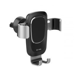 Dyras AUD-PH743B 99 mm x 91 mm x 95 mm, 360 fokban forgatható Fekete-Ezüst autós telefontartó