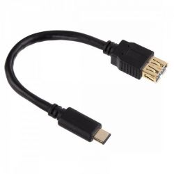 Hama 135712 USB Type-C (M) - USB 2.0 (F) 15cm fekete USB adapter