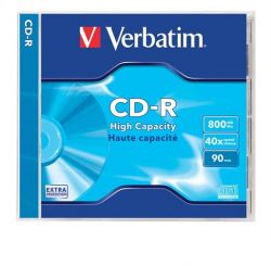 Verbatim 800MB, 90min, 40x, normál tok, CD-R lemez