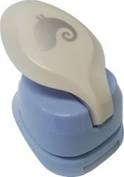 25 mm fehér-kék madárka mintalyukasztó