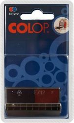 COLOP "E/12/2" kétszínű változat kék-piros bélyegző cserepárna (2 db/bliszter)