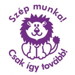 COLOP "N43-kék" lila Szép munka! Csak így tovább! motivációs bélyegző 