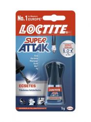 HENKEL Loctite Super Attak 5 g ecsetes pillanatragasztó