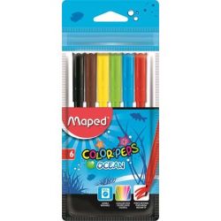 MAPED "Color`Peps Ocean" 2 mm kimosható 6 darabos Filctoll készlet