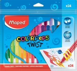 MAPED "Color`Peps" 24 különböző színű kitekerhető zsírkréta 