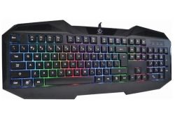 Rebeltec PATROL USB fekete vezetékes angol gamer billentyűzet